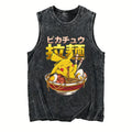 Pokémon — Gengar Ramen Washed Vintage Tank Top - Neon Districts