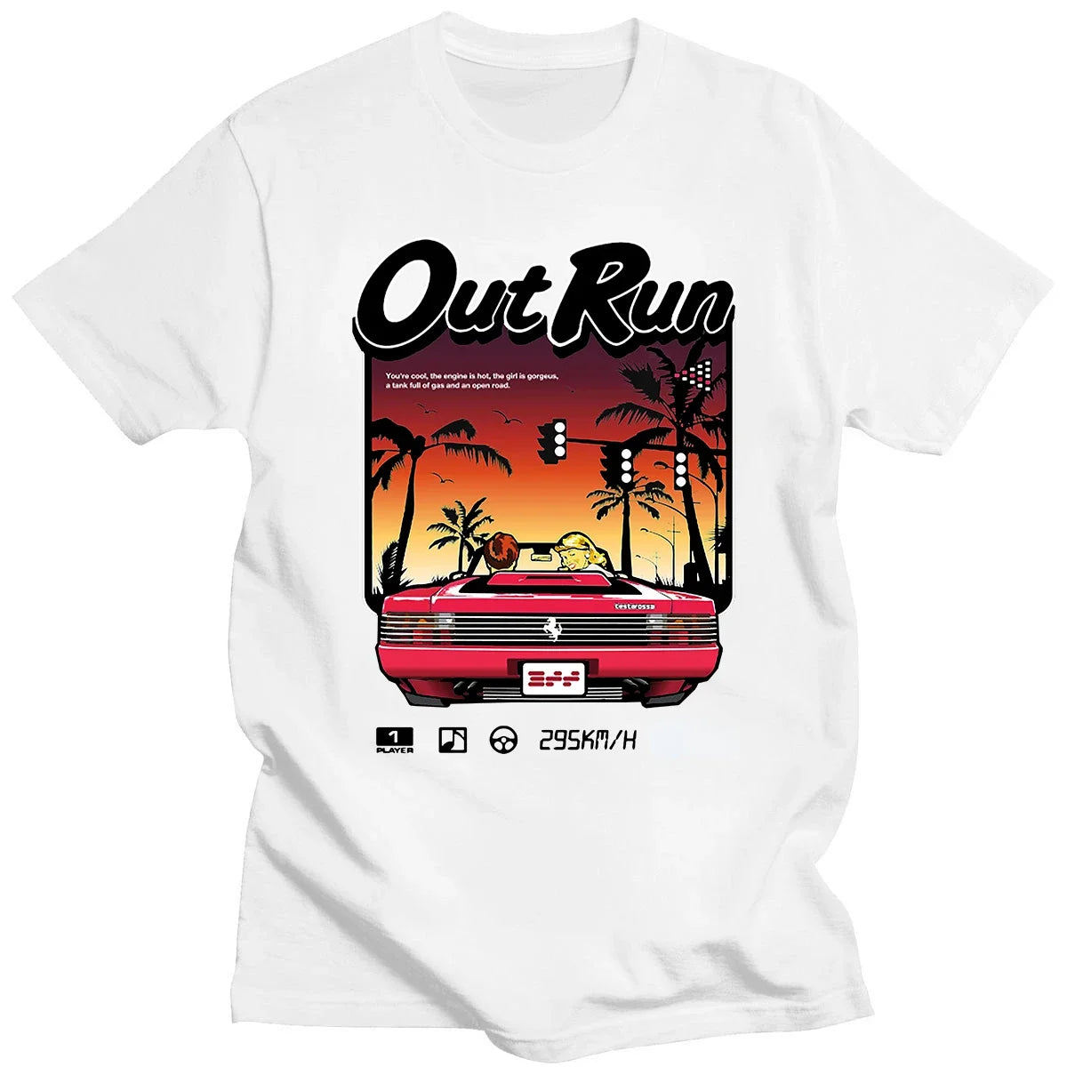 Out Run — 90s Vintage Japan Arcade Tee - Neon Districts