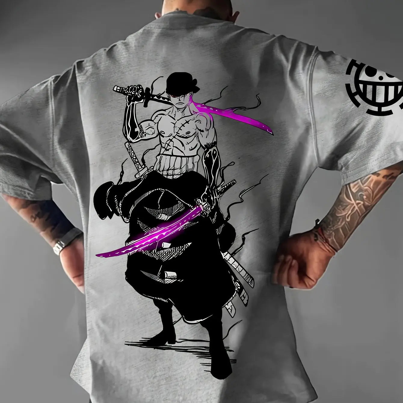 One Piece Zoro Men's Printed Tee - Neon Districts