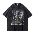 Ghost in the Shell Major Kusanagi Washed Tee for Anime Enthusiasts
