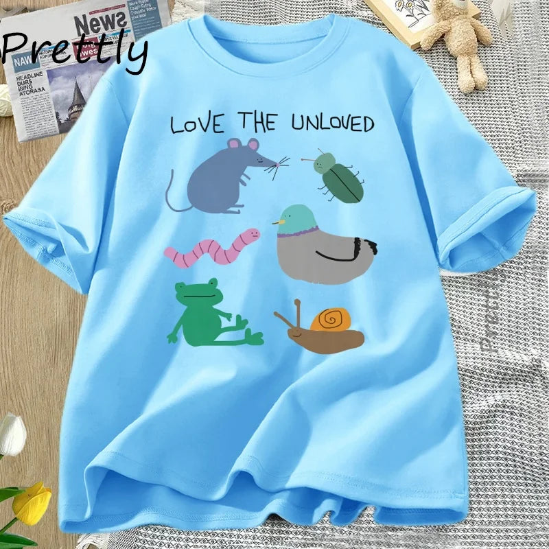 Love the Unloved — Pigeon Rat Frog Unisex Streetwear Graphic Tee - Neon Districts