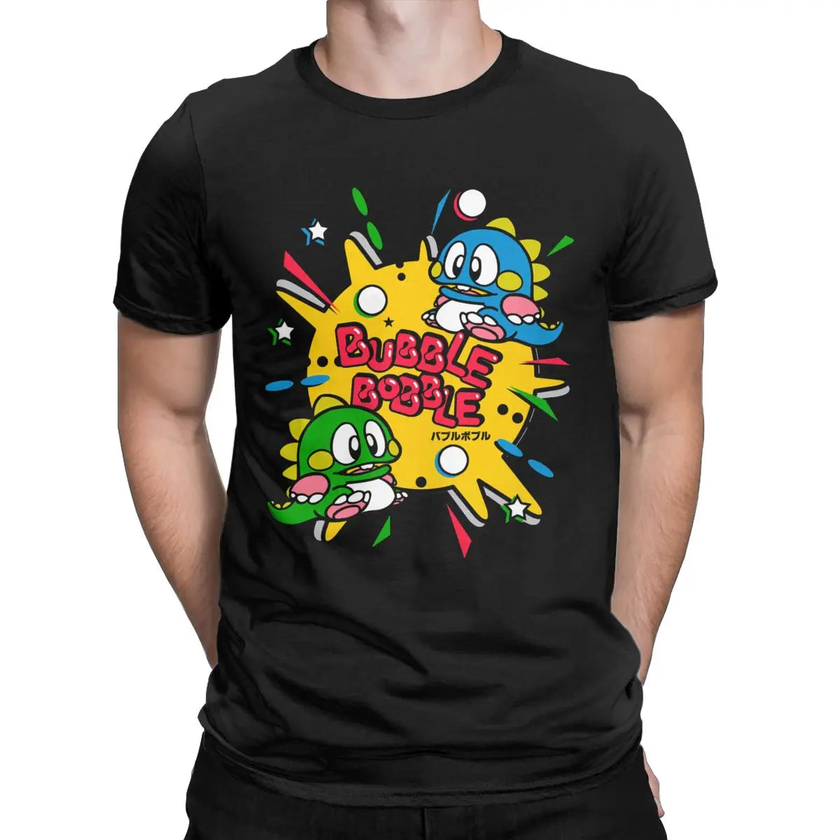 Bubble Bobble — Bub & Bob NES Arcade Retro Tee - Neon Districts