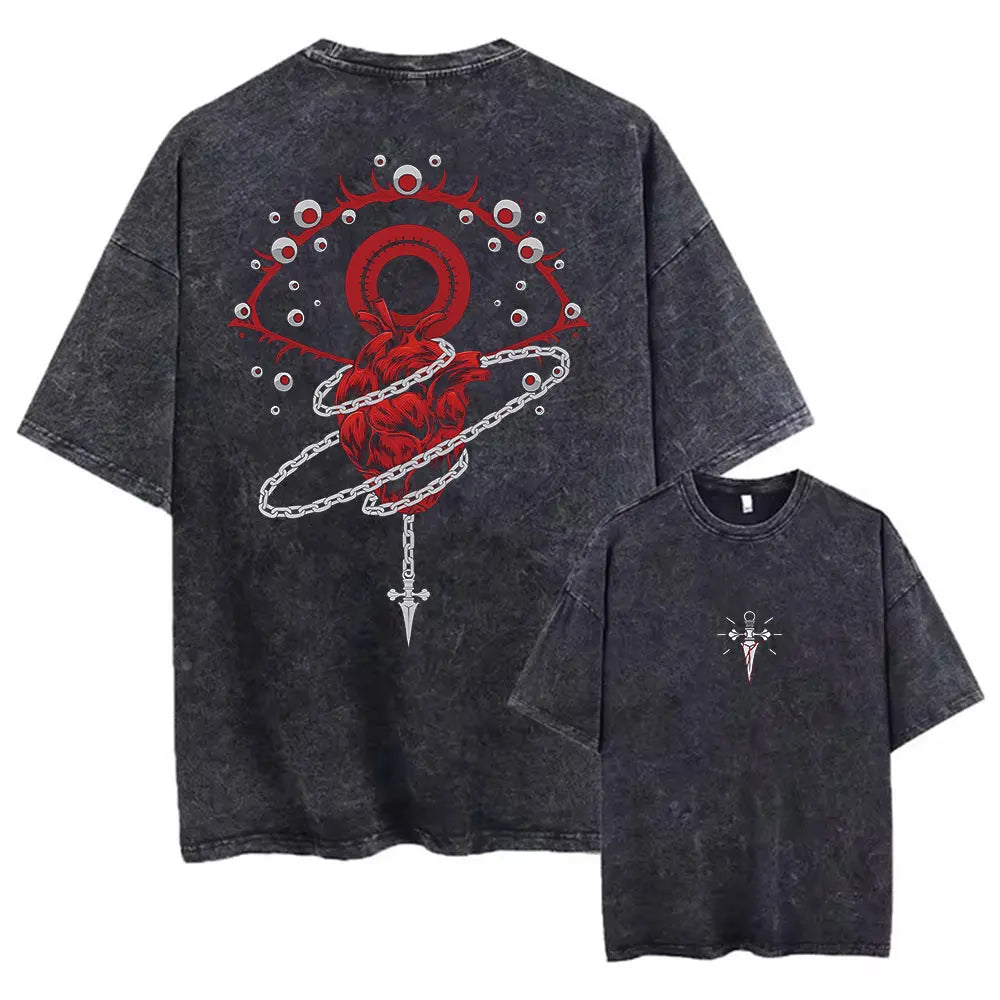 Hunter x Hunter Printed Washed Streetwear Tee