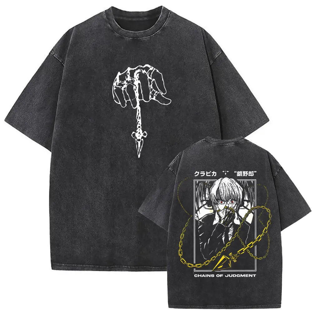 Hunter x Hunter Hisoka Washed Vintage Tee – Oversized Graphic
