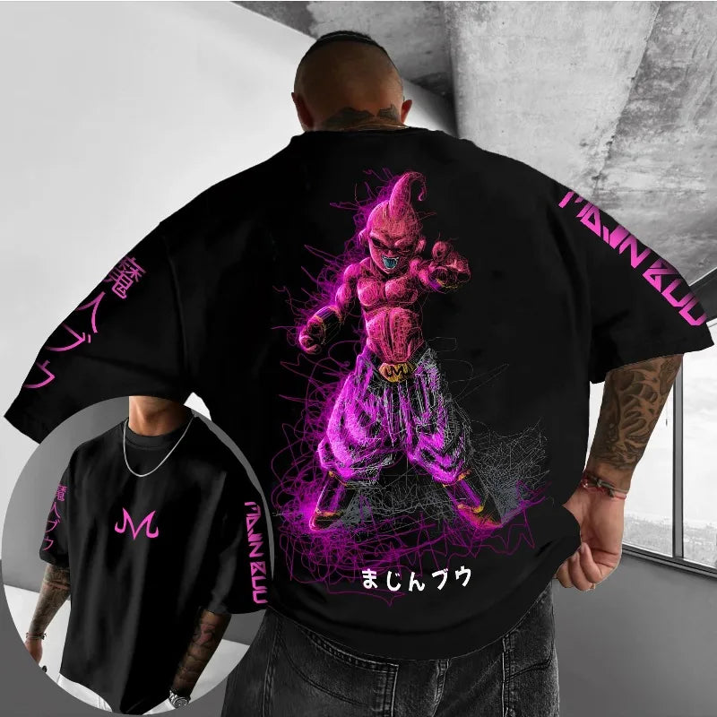 Dragon Ball Majin Buu Oversized Tee - Neon Districts