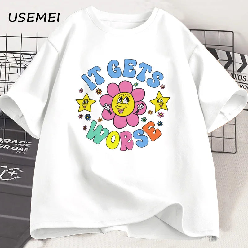 It Gets Worse — Weird-Core Meme Oversized Graphic Tee - Neon Districts