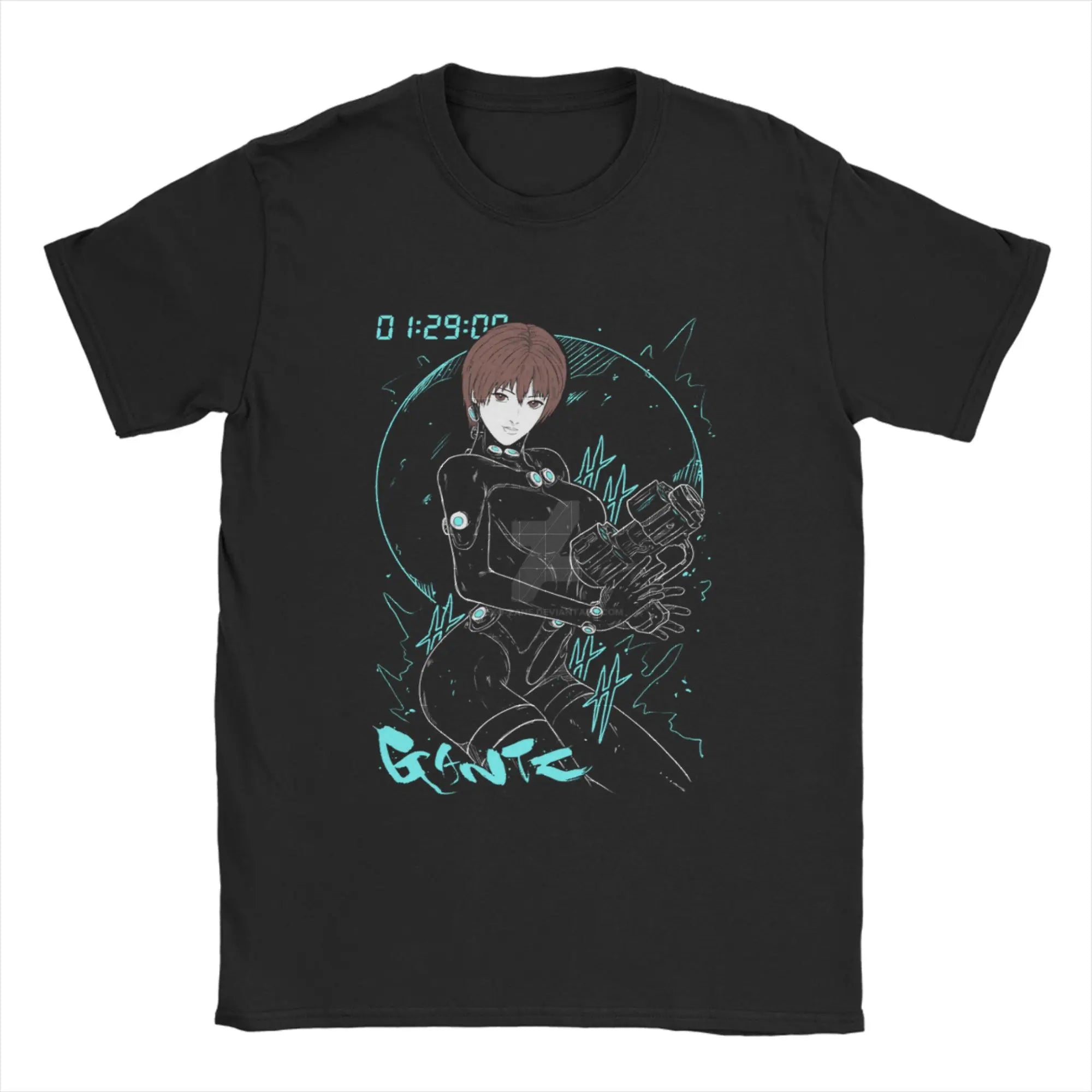 GANTZ Vintage Anime Tee - Classic Graphic T-Shirt for Fans - Neon Districts