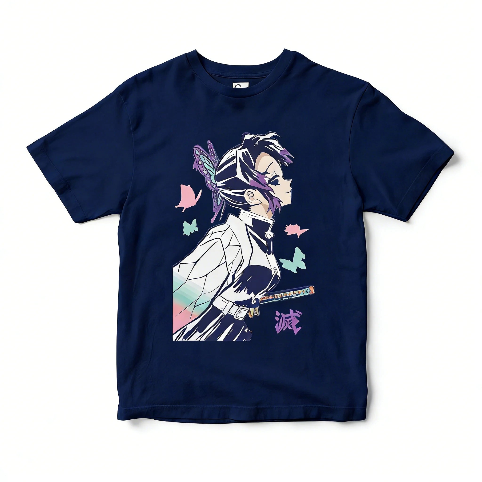 Demon Slayer Kanae Kocho Pink Tee – Soft Anime Cotton Top