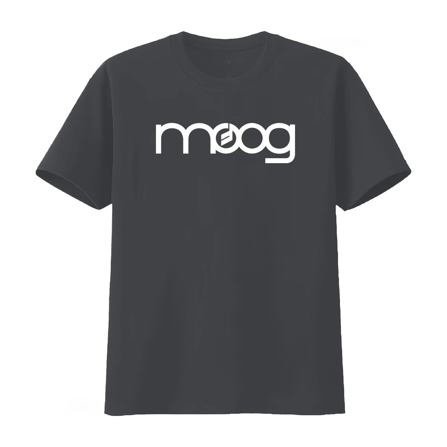Moog — Black Logo Washed Synthesizer Tee - Neon Districts