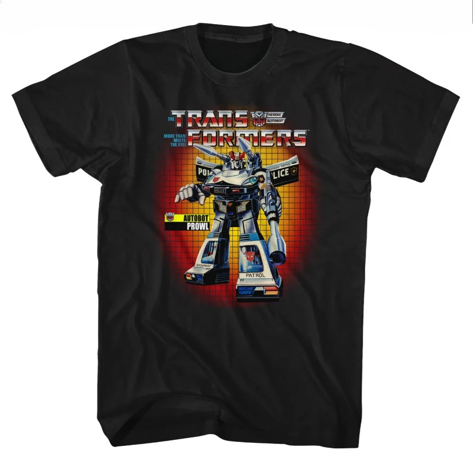 Transformers Peripheral Print Y2K Cotton Tee - Neon Districts