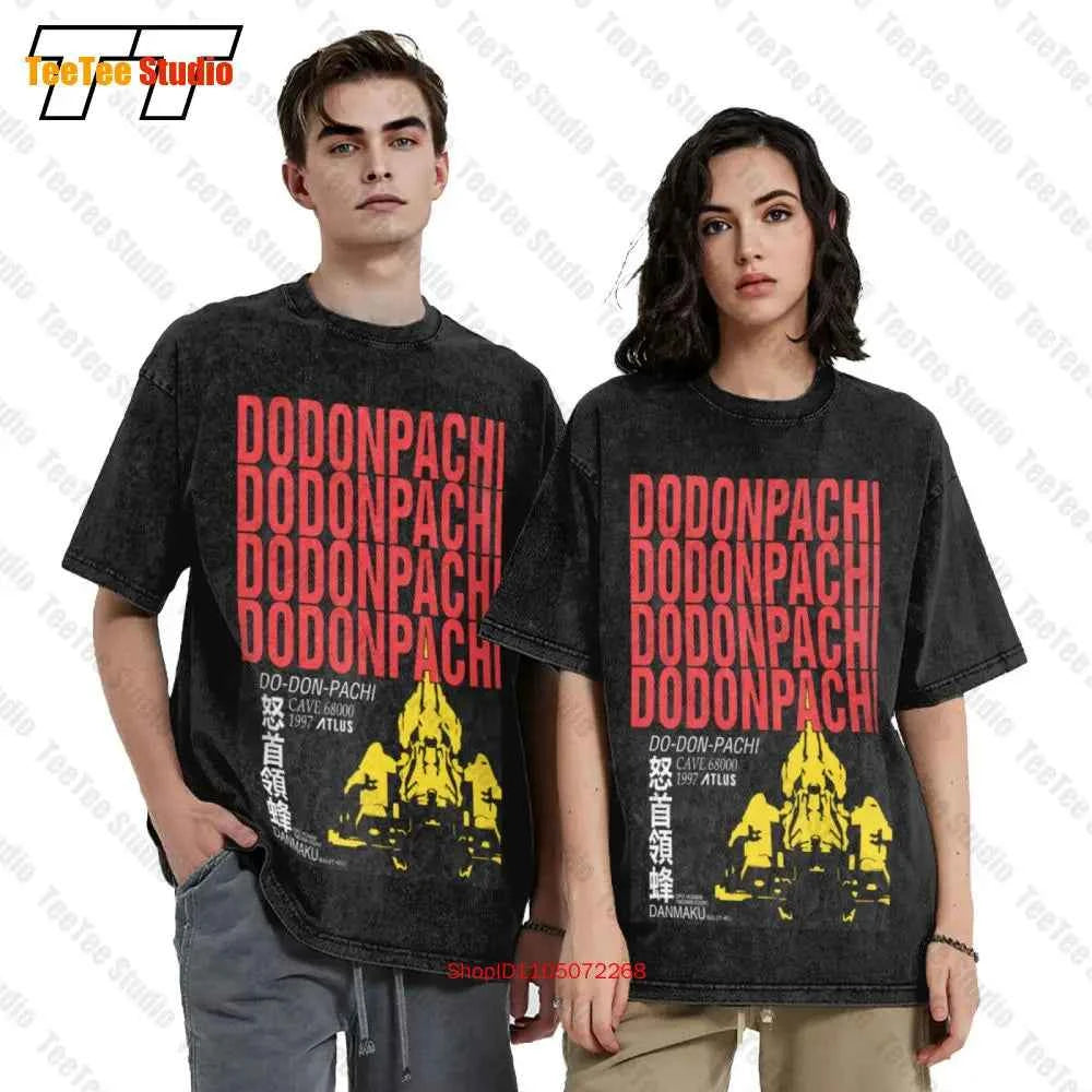 Dodonpachi Vintage Oversized T-Shirt Cave Stg Shmup Shooter NEWN