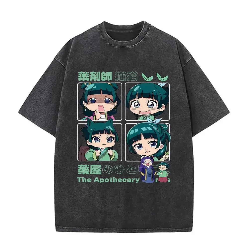 Apothecary Diaries Maomao Vintage Washed Tee – Manga Graphic