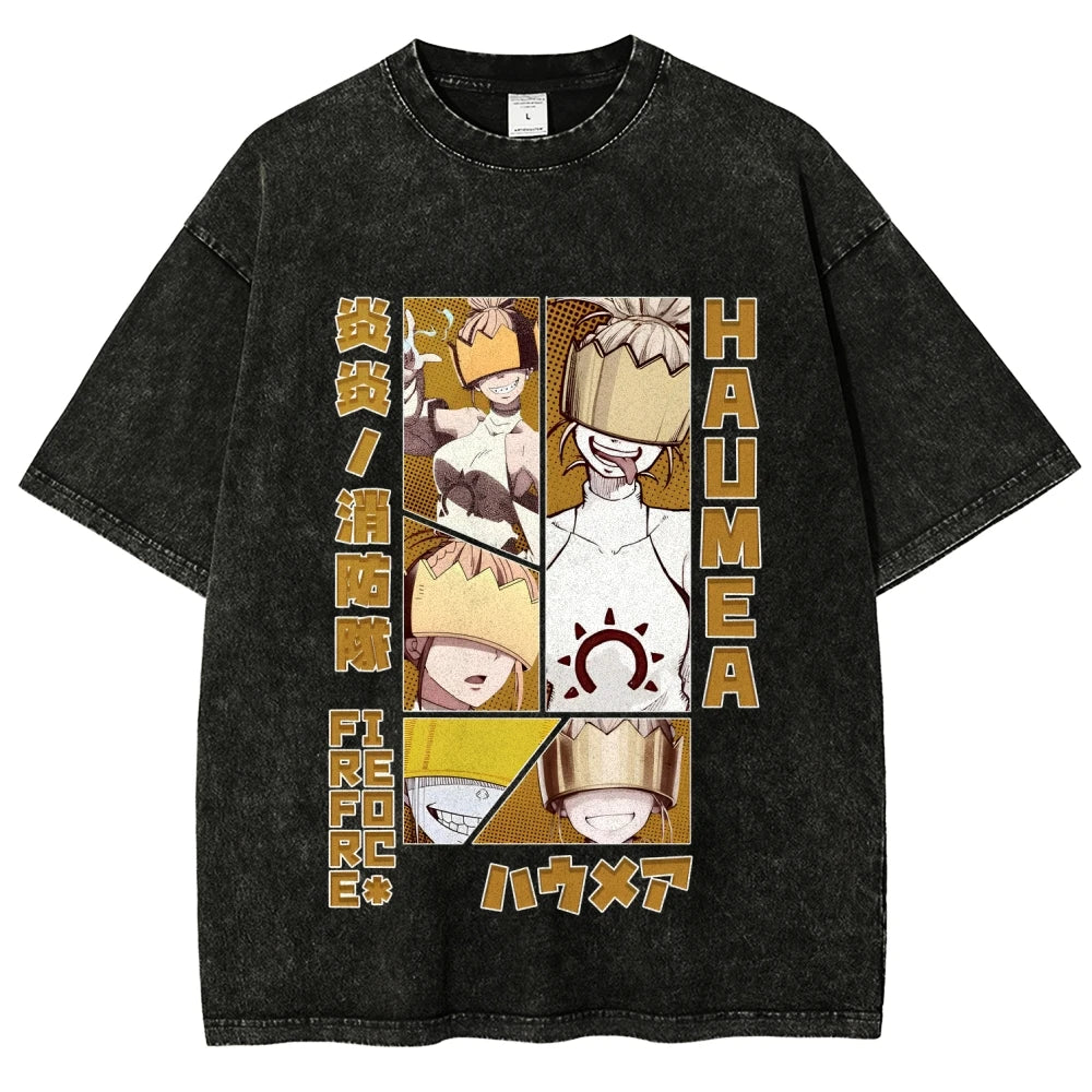 Fire Force Shinra Washed Vintage Tee