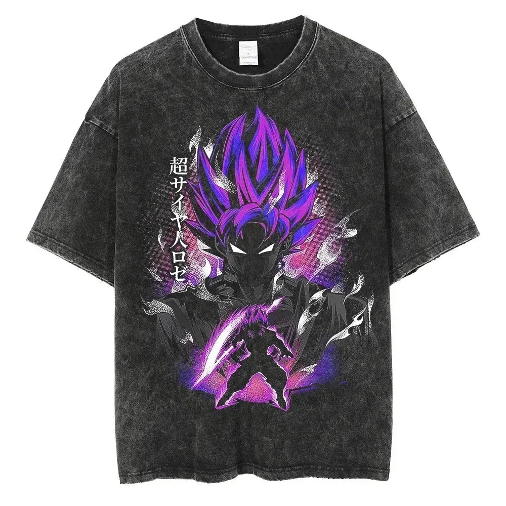 Dragon Ball Z Vegeta Vintage Wash Tee – Harajuku Sports Fit