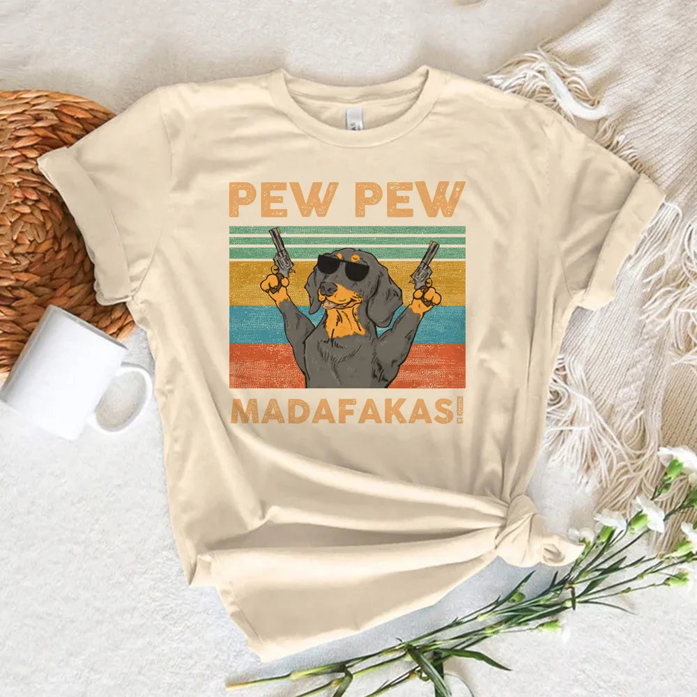 Dachshund Harajuku Graphic Tee - Neon Districts