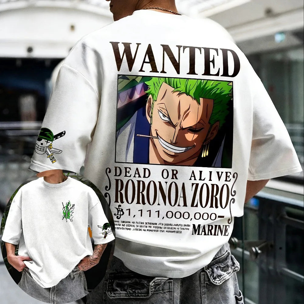 One Piece Roronoa Zoro Harajuku Tee - Neon Districts