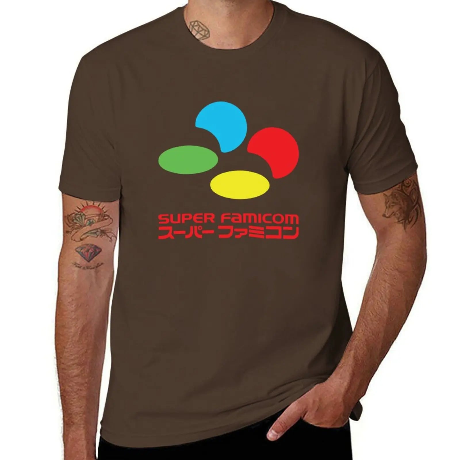 Super Famicom — Japanese Console Vintage Oversized Tee - Neon Districts