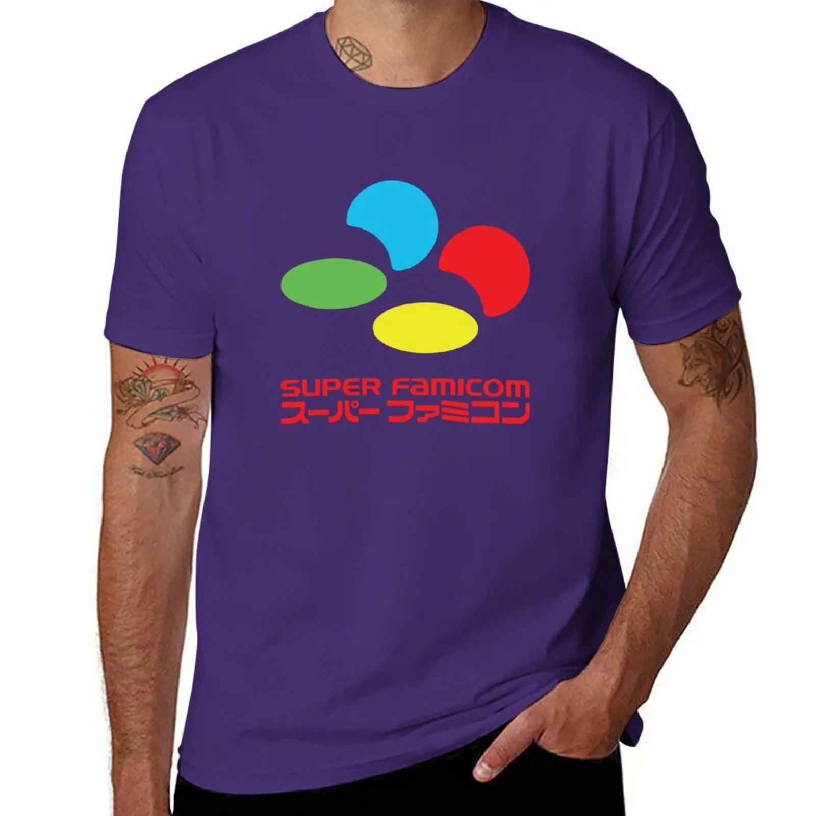 Super Famicom — Japanese Console Vintage Oversized Tee - Neon Districts
