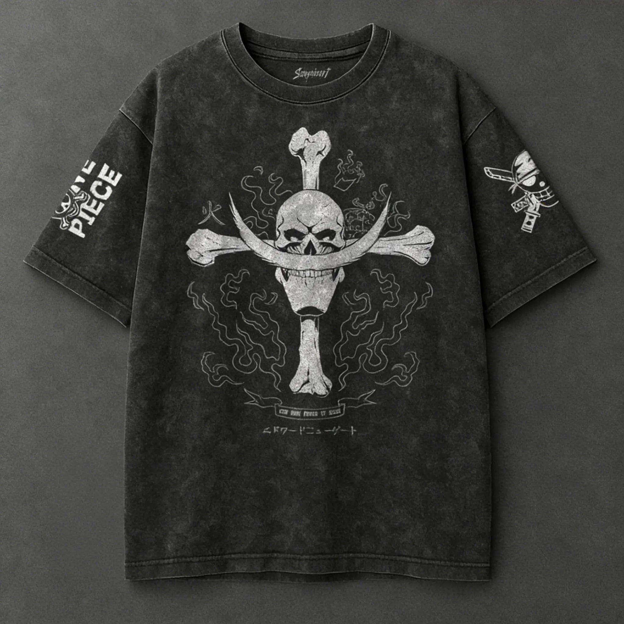 One Piece Zoro & Luffy Harajuku Vintage Tee – Y2K Streetwear