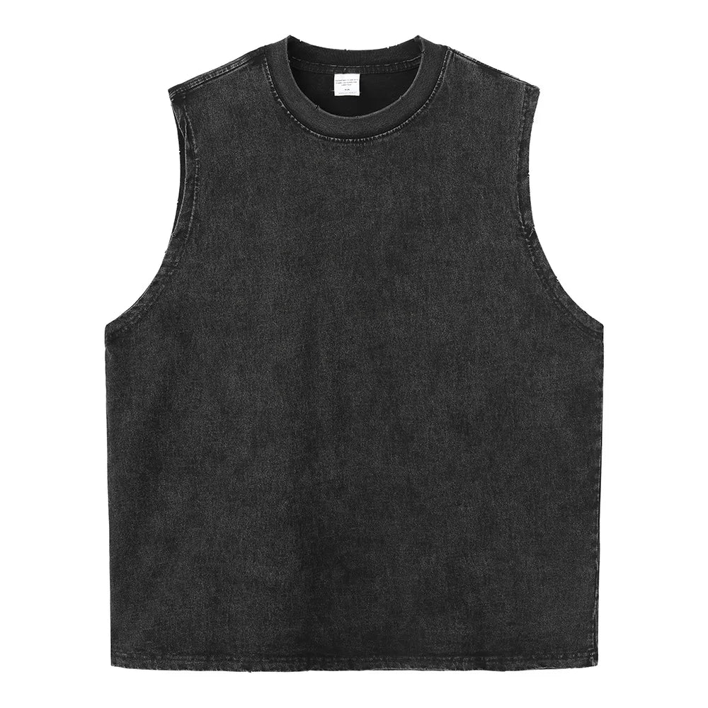 Gundam — Oversized Washed Y2K Harajuku Tank Top - Neon Districts