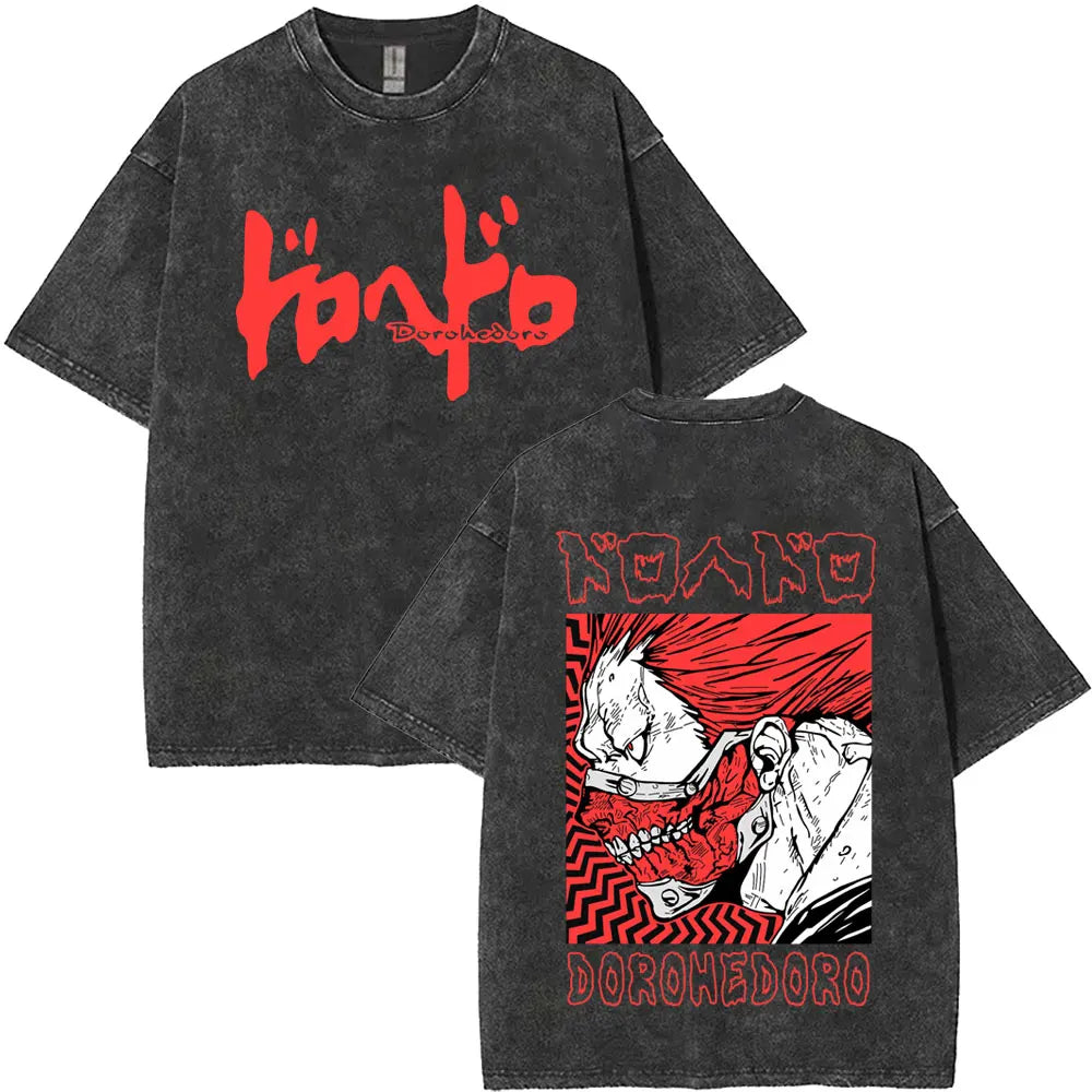 Dorohedoro Kaiman Washed Gothic Manga Tee