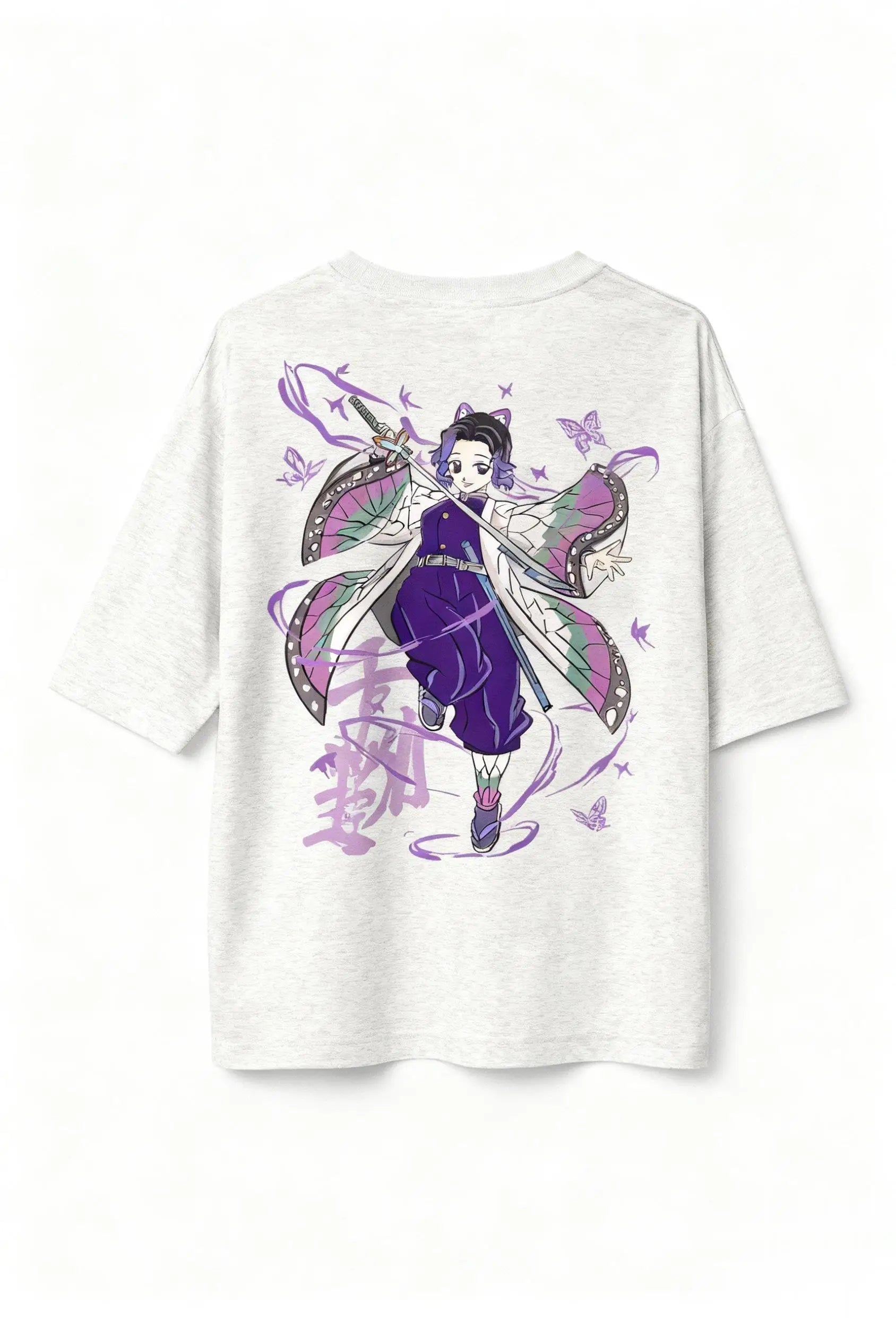 Demon Slayer Shinobu Kocho Graphic Tee – Oversized Anime Top