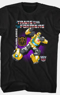 Transformers Peripheral Print Y2K Cotton Tee - Neon Districts