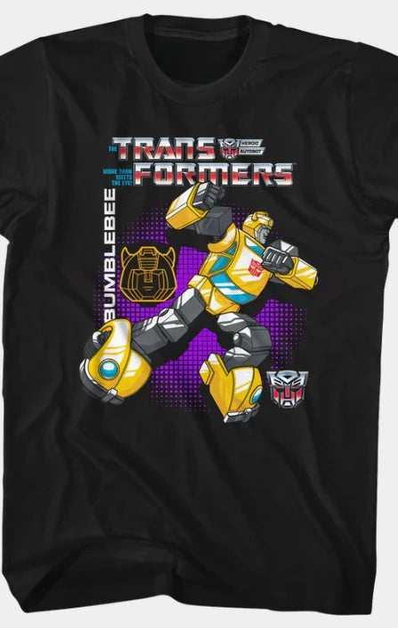 Transformers Peripheral Print Y2K Cotton Tee - Neon Districts
