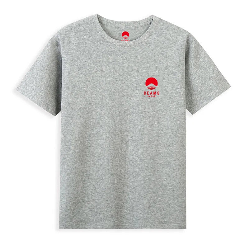Mount Fuji — Embroidered Logo Japan Cotton Tee - Neon Districts