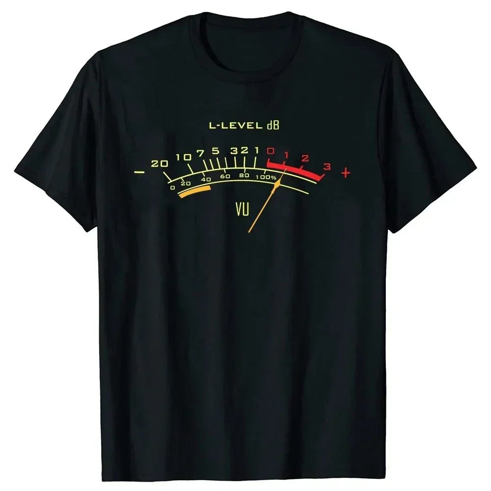 VU Meter — Analog Audio Engineer Recording Studio Tee - Neon Districts