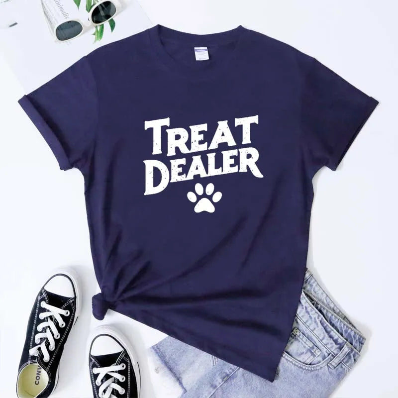 Treat Dealer Dog Mom Tee - Neon Districts
