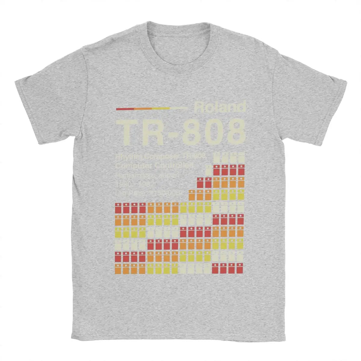 Roland TR-808 — Horizontal Drum Machine Vintage Tee - Neon Districts