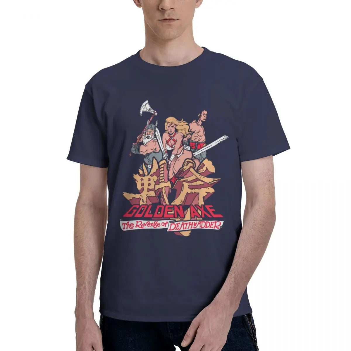 Golden Axe — Sega Arcade Beat-Em-Up Vintage Tee - Neon Districts