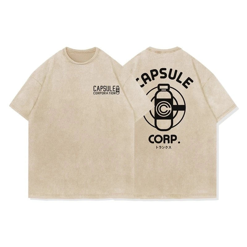 Dragon Ball Vintage Washed Tee – Anime Y2K Streetwear