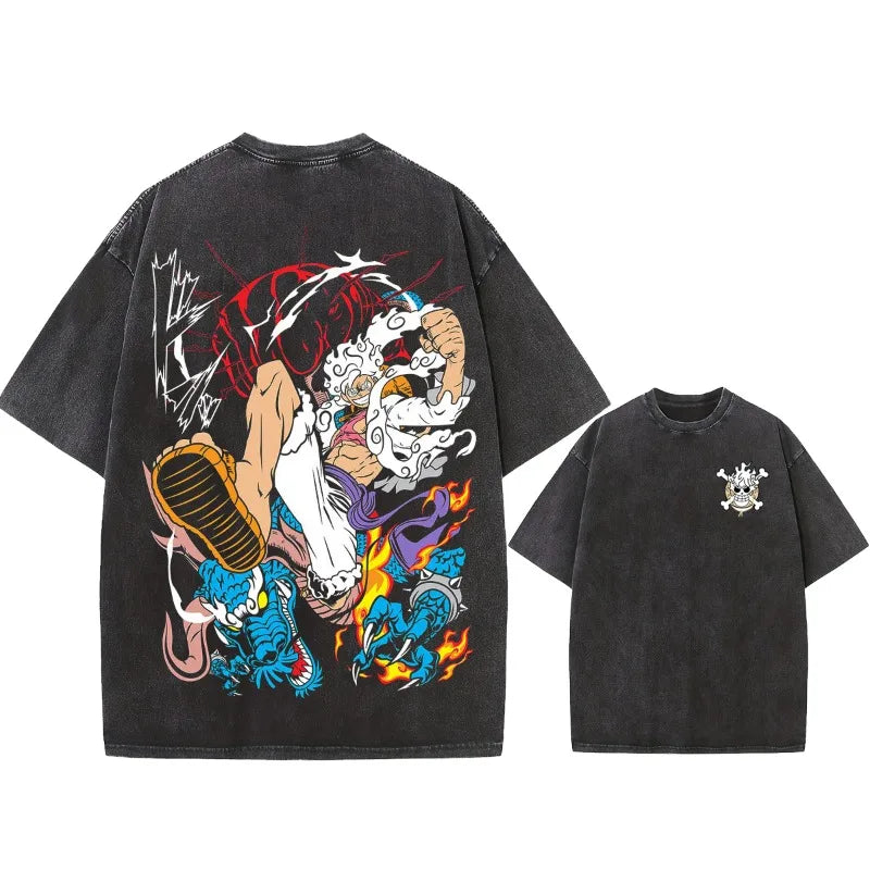One Piece — Buggy the Clown Washed Y2K Tee - Neon Districts