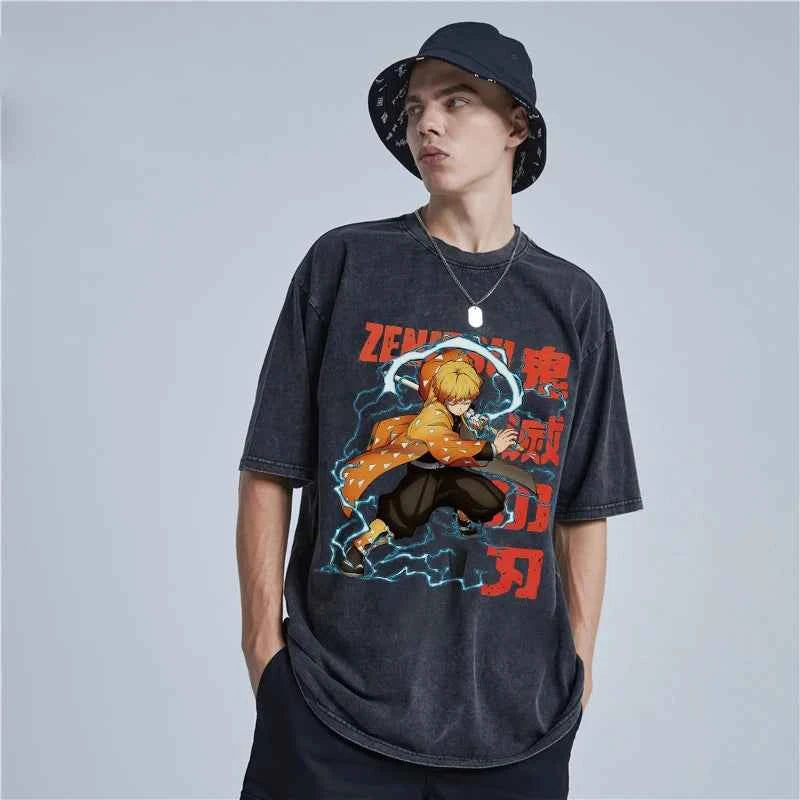 Harajuku Vintage Oversized Graphic Tee