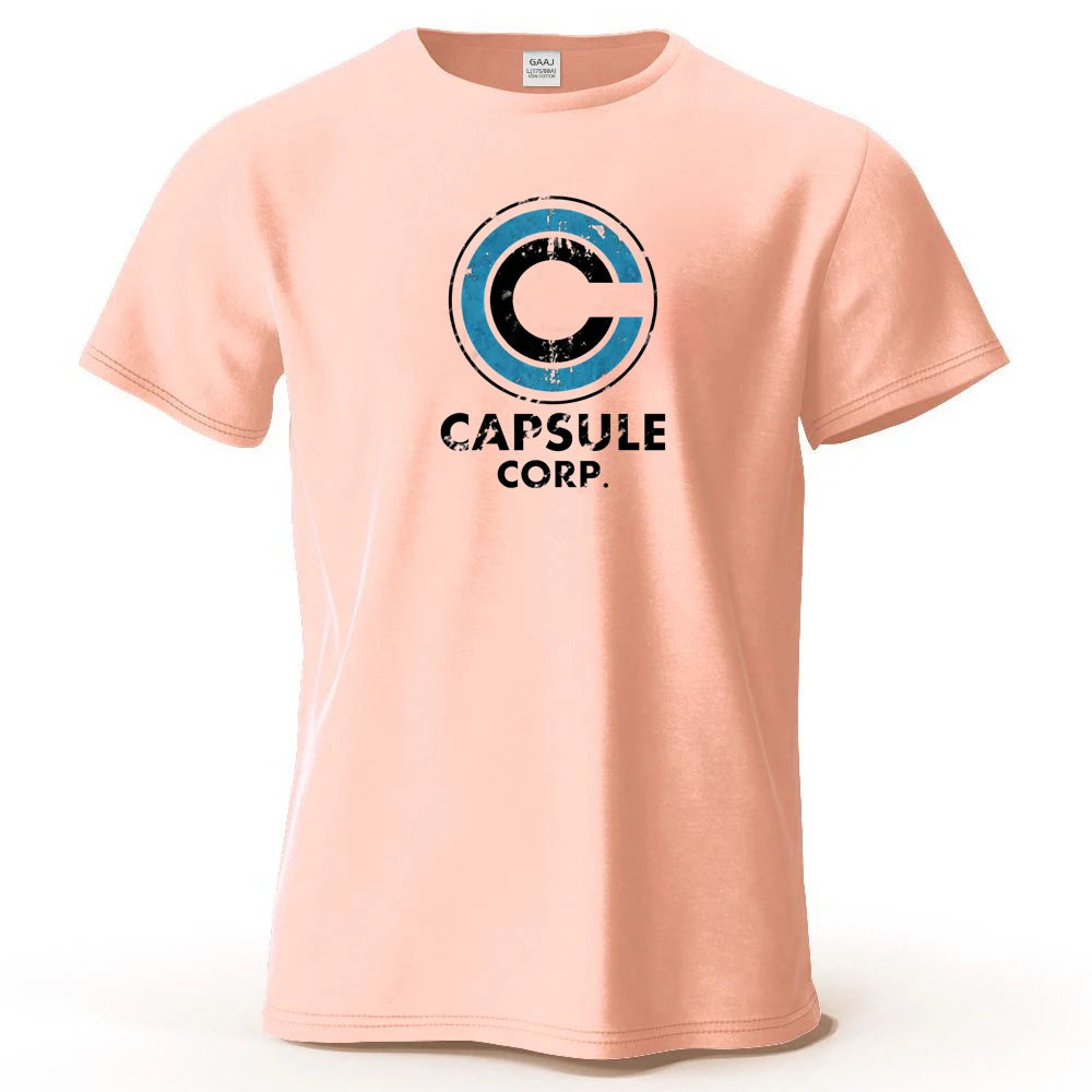 Dragon Ball — Capsule Corp Logo Streetwear Tee - Neon Districts