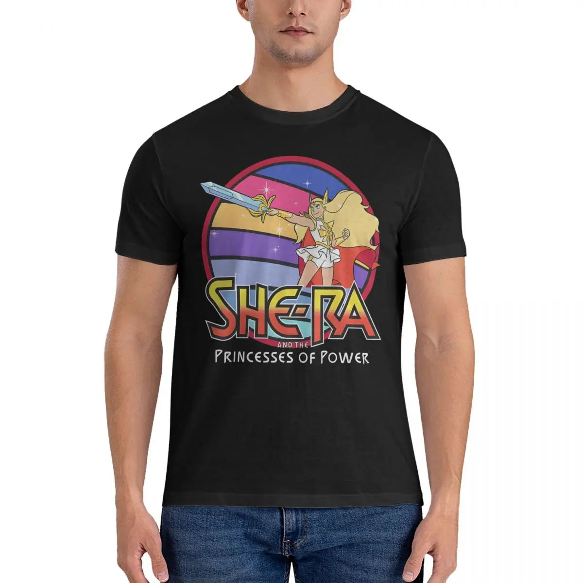She-Ra Princess of Power — Oversized Graphic Fan Tee - Neon Districts