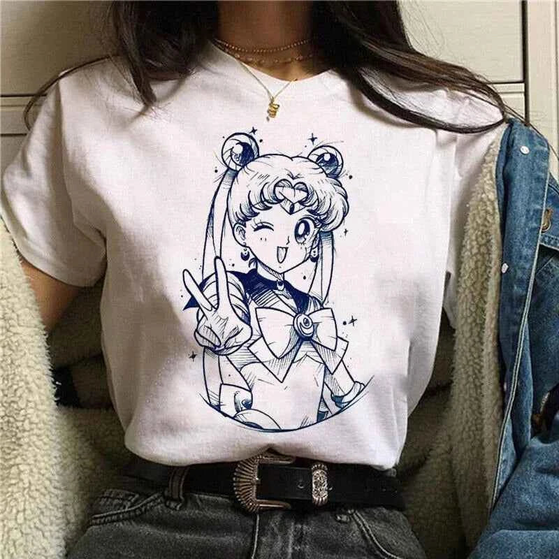 Sailor Moon Retro 90s Graphic Summer Tee