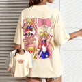 Sailor Moon — 2026 New Year Loose Cartoon Tee - Neon Districts