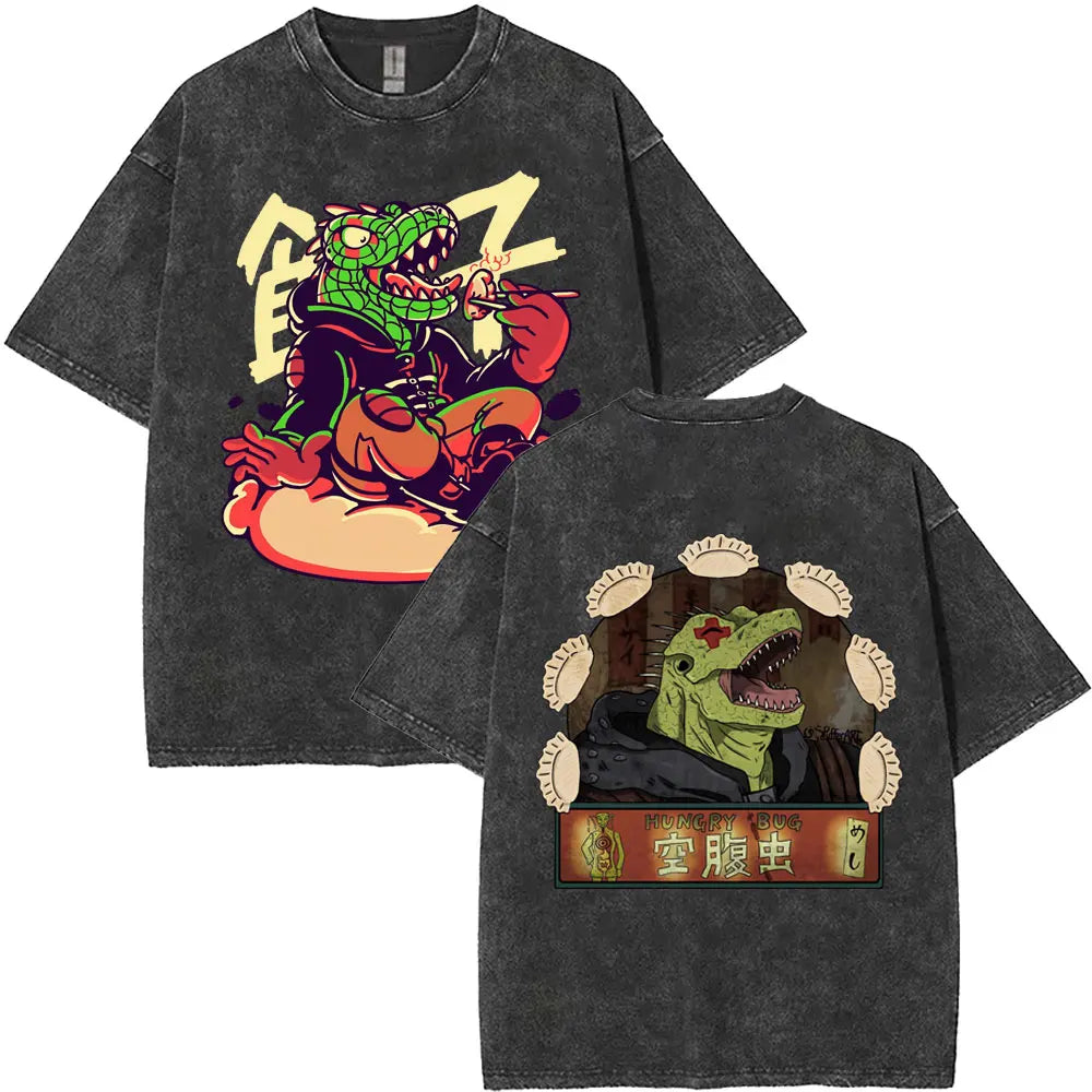 Dorohedoro Kaiman Washed Gothic Manga Tee