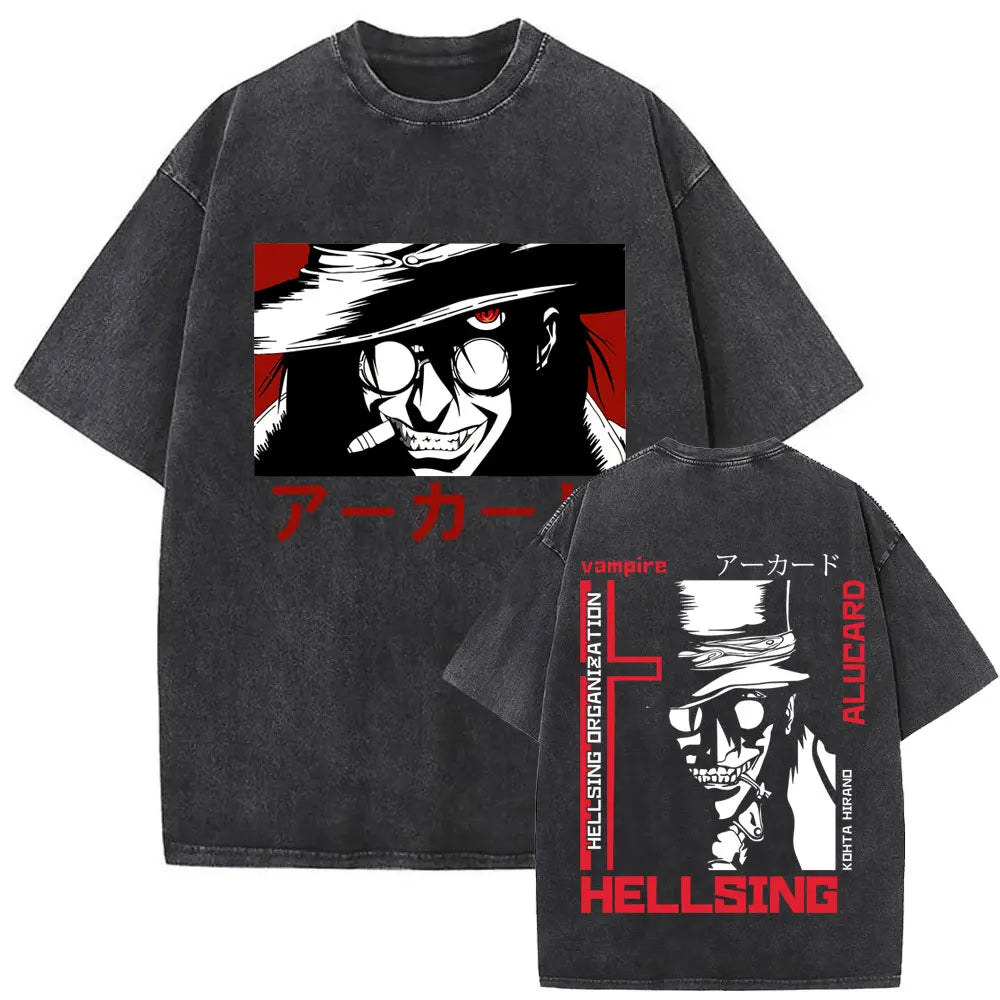 Hellsing Alucard Vintage Tee – Double-Sided 90s Oversized Shirt