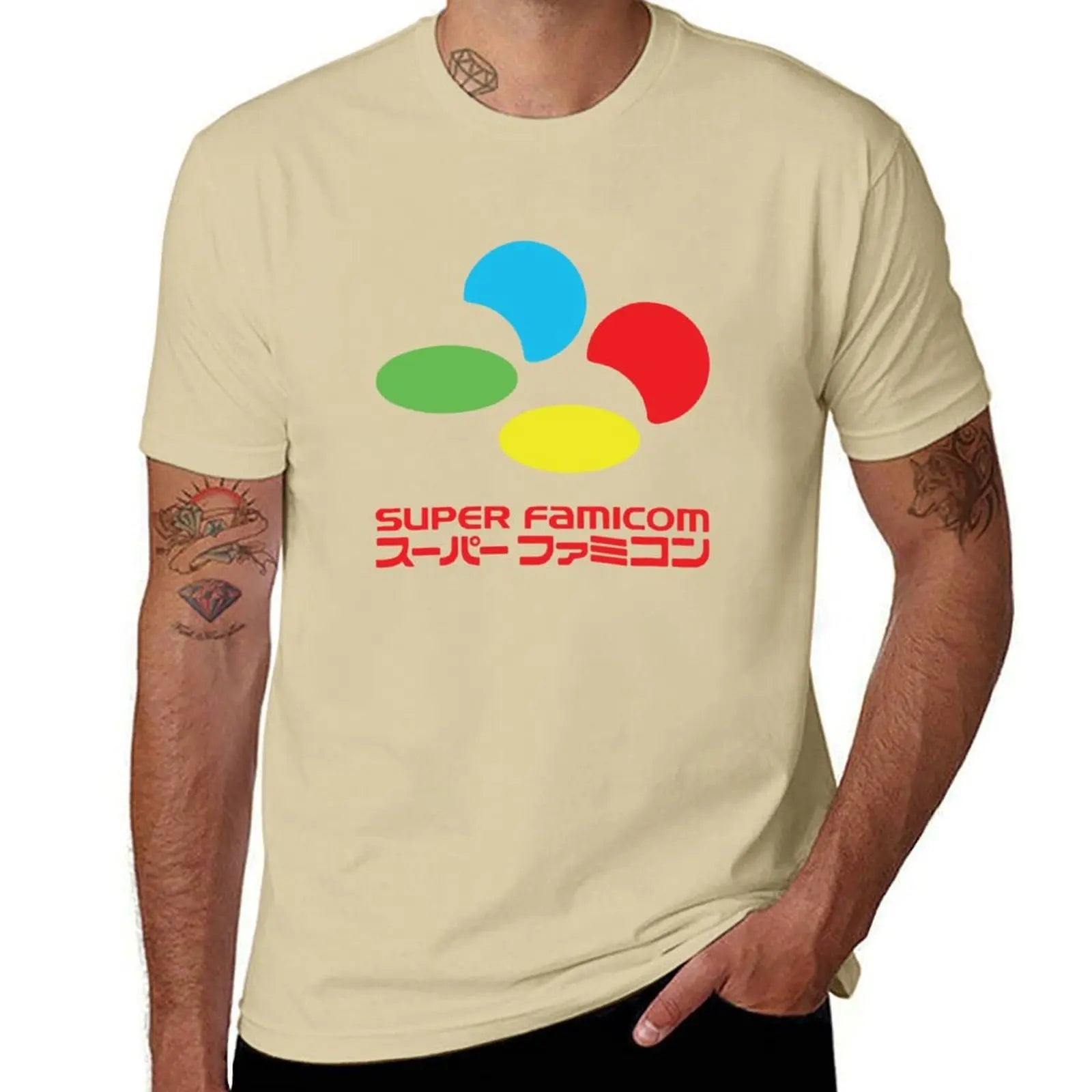 Super Famicom — Japanese Console Vintage Oversized Tee - Neon Districts