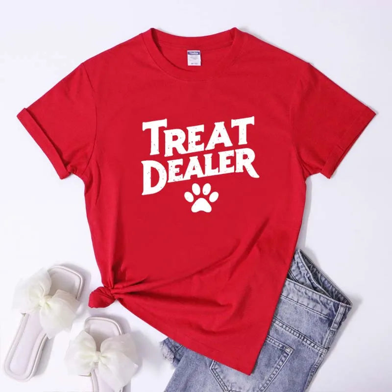 Treat Dealer Dog Mom Tee - Neon Districts
