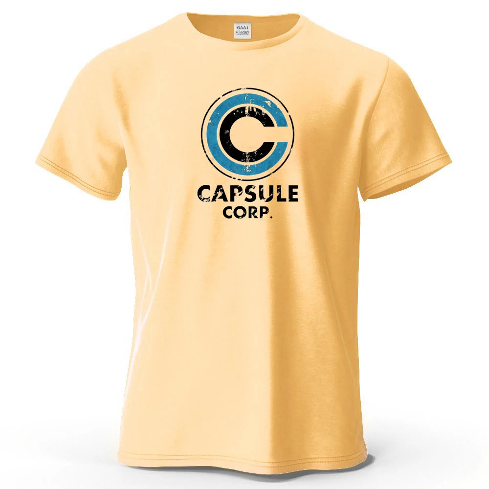 Dragon Ball — Capsule Corp Logo Streetwear Tee - Neon Districts