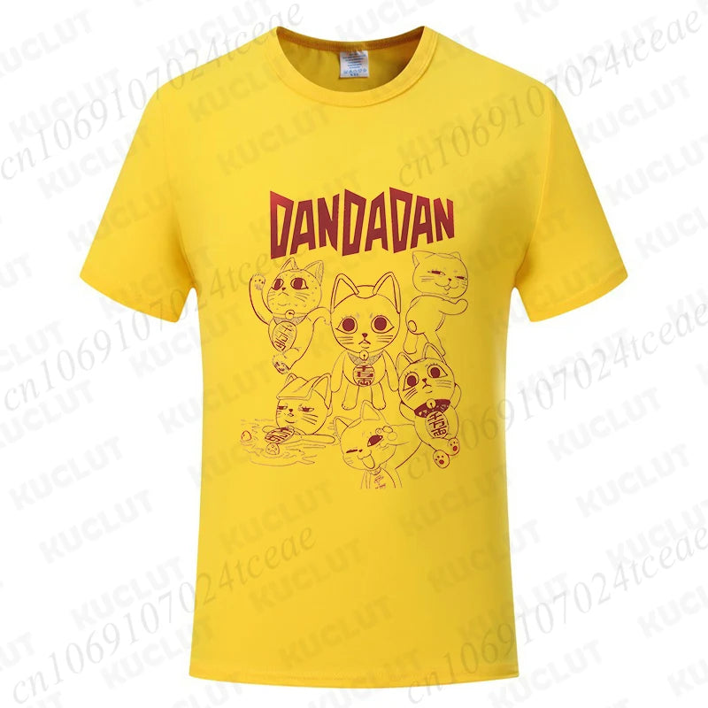 Dandadan Turbo Granny Cat Tee - Kawaii Anime Manga Shirt for Cat Lovers - Neon Districts