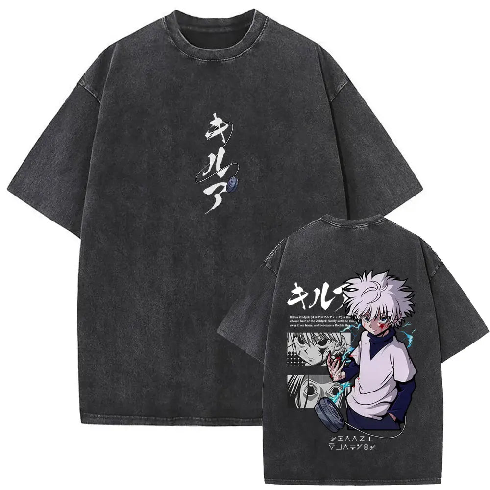 Hunter x Hunter Hisoka Washed Vintage Tee – Oversized Graphic