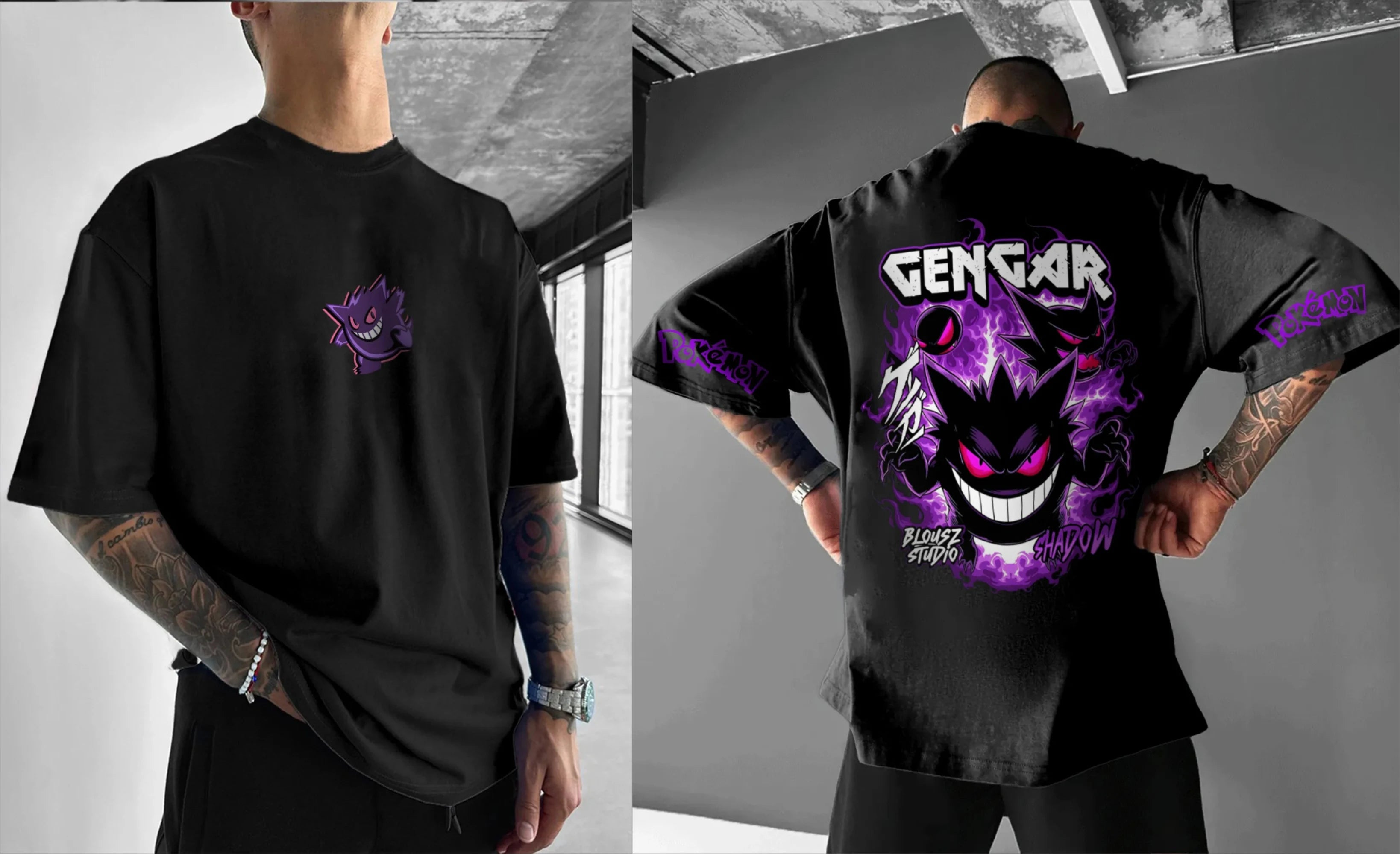 Pokémon Gengar Japanese Streetwear Tee