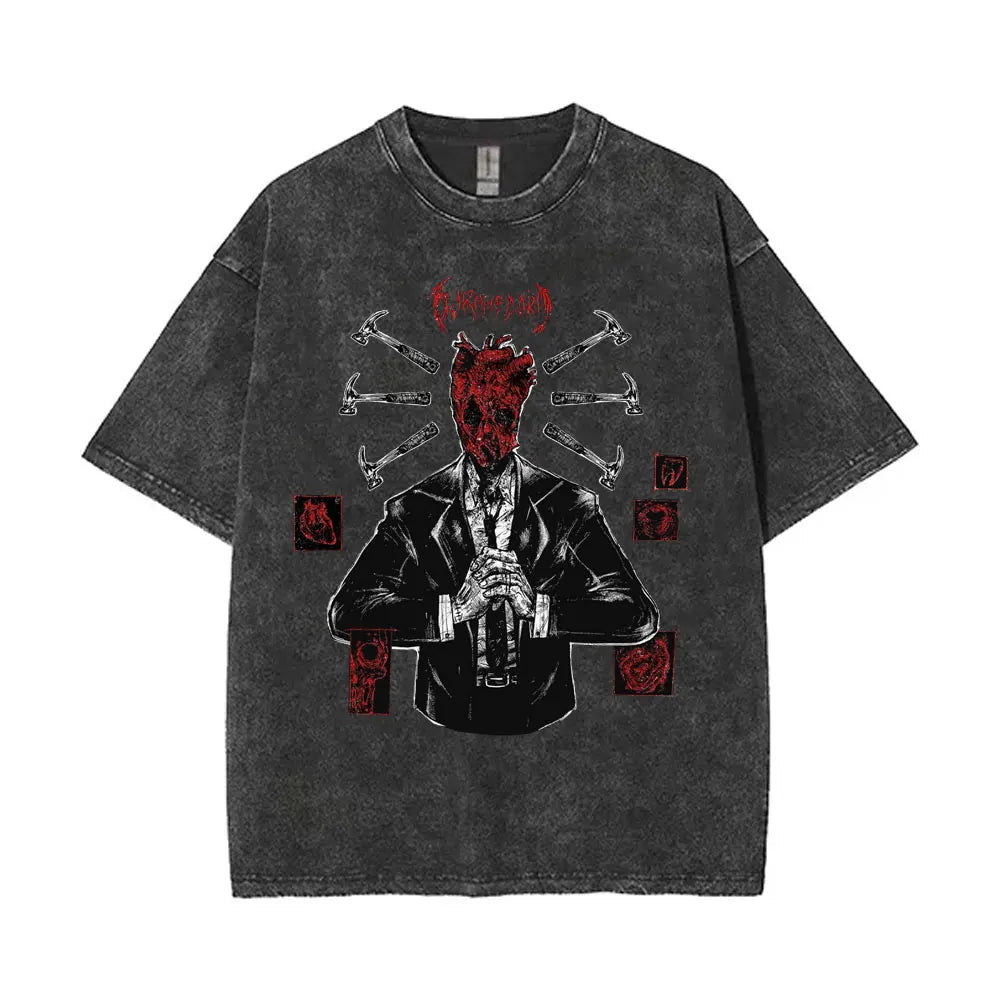 Dorohedoro Kaiman Washed Gothic Manga Tee