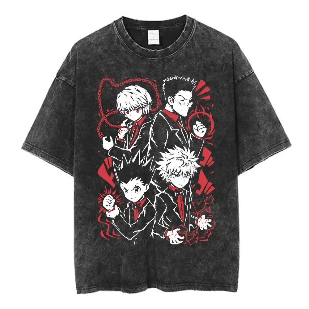 Hunter x Hunter Phantom Troupe Tee – Hisoka Oversized Washed